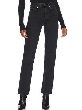 Agolde Lana Jeans Size 26 in Grey/Black Straight Leg jeans